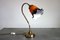 Lámpara de mesa vintage con cuello de cisne de Disderot Delmas, años 50, Imagen 10