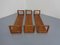 Teak Wall Shelves from Dyrlund, 1970s, Set of 3 1