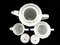 French Art Deco Coffee Set from Royal Limoges, 1960s, Set of 29 3