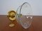 Vergoldete Glasschale von Fritz Nagel für BMF, 1960er 10