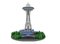 Futurist Space Needle Table Lamp in Acrylic Glass and Steel, Italy, 1960s, Image 15