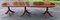 Large Mahogany 3 Pillar Dend Dining Table with Pie Crust Edge, 1960s 1