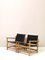 Vintage Leather and Bamboo Sofa, 1960s, Image 6