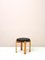 Tabouret Scandinave en Cuir, 1960s 2