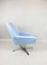 Light Blue Swivel Chair attributed to Veb Metallwaren Naumburg, 1980s 9