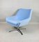 Light Blue Swivel Chair attributed to Veb Metallwaren Naumburg, 1980s 11