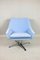 Light Blue Swivel Chair attributed to Veb Metallwaren Naumburg, 1980s, Image 2