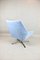 Light Blue Swivel Chair attributed to Veb Metallwaren Naumburg, 1980s, Image 7