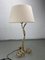 Vintage Bouclé Shade Curly Wavy Free Form Table Lamp, 1960s 12