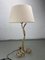 Vintage Bouclé Shade Curly Wavy Free Form Table Lamp, 1960s, Image 12