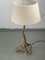 Vintage Bouclé Shade Curly Wavy Free Form Table Lamp, 1960s 9