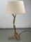 Vintage Bouclé Shade Curly Wavy Free Form Table Lamp, 1960s 10