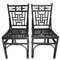 Chinoiserie Faux Bamboo Chairs, 1970s, Set of 2 6