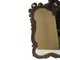 Antique Biedermeier Curvy Wavy Bevelled Mirror 17
