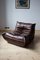 Vintage Brown Leather Togo Lounge Chair by Michel Ducaroy for Ligne Roset 1