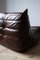 Vintage Brown Leather Togo Lounge Chair by Michel Ducaroy for Ligne Roset 3