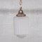 Lámpara colgante francesa antigua de latón y vidrio, Imagen 1