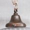 Antique French Brass and Glass Pendant Light 4