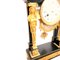French Pendulum Clock Garniture with Gilt Gold Bronze Candleholders, Set of 3 10