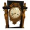 French Pendulum Clock Garniture with Gilt Gold Bronze Candleholders, Set of 3, Image 13