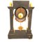 French Pendulum Clock Garniture with Gilt Gold Bronze Candleholders, Set of 3 7