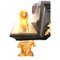 French Pendulum Clock Garniture with Gilt Gold Bronze Candleholders, Set of 3 9