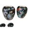 Antike chinesische Porzellanvasen mit Holzständern und Metallschirmen, 2er Set 4