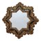 Antiker Spiegel aus Holz in Sternform 1