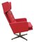 Red Leatherette Swivel Armchair, 1970s 4