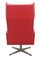 Red Leatherette Swivel Armchair, 1970s, Image 6