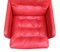 Red Leatherette Swivel Armchair, 1970s 11