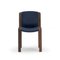 Chair 300 aus Holz und Kvadrat Stoff von Joe Colombo für Karakter, 6er Set 3