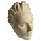 Escultura de cabeza de mujer Art Déco de piedra blanca, años 40, Imagen 1
