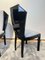 Art Deco Dining Chairs in Black Lacquer & Grey Fabric, France, 1930s, Set of 6 13