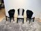 Art Deco Dining Chairs in Black Lacquer & Grey Fabric, France, 1930s, Set of 6, Image 12