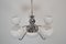 Lámpara de araña Art Déco de cromo, años 30, Imagen 6