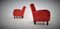 Art Deco Armchairs H-283 attributed to Jindřich Halabala, 1949s, Set of 2, Image 8