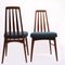 Danish Teak Model Eva Upholstered Dining Chairs attributed to Niels Kofoed, 1960s, Set of 4 10