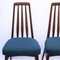 Danish Teak Model Eva Upholstered Dining Chairs attributed to Niels Kofoed, 1960s, Set of 4 8