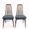 Danish Teak Model Eva Upholstered Dining Chairs attributed to Niels Kofoed, 1960s, Set of 4 12