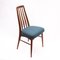 Danish Model Eva Teak Upholstered Dining Chairs attributed to Niels Kofoed, 1960s, Set of 8 9