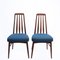 Danish Model Eva Teak Upholstered Dining Chairs attributed to Niels Kofoed, 1960s, Set of 8 12