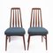 Danish Model Eva Teak Upholstered Dining Chairs attributed to Niels Kofoed, 1960s, Set of 8 16