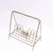 Vintage Brass Wire Record Rack, 1960s, Image 2