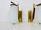 Brass and Opaline Glass Wall Lamps from Stilnovo, Italy, 1960s, Set of 2 5
