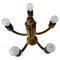 Lámpara colgante de madera de 5 brazos de Domus, años 60, Imagen 1