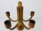 Lámpara colgante de madera de 5 brazos de Domus, años 60, Imagen 5