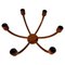 Large 5-Arm Pendant Lamp in Teak from Domus, 1960s 1