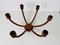 Large 5-Arm Pendant Lamp in Teak from Domus, 1960s 4