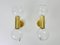 Brass and Glass Wall Lamps by Motoko Ishii for Staff, Germany, 1970s, Set of 2, Image 3